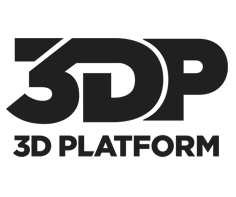 3D Platform Logo Black