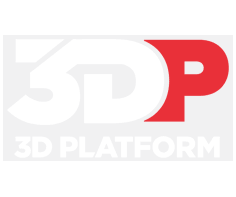 3D Platform Logo White